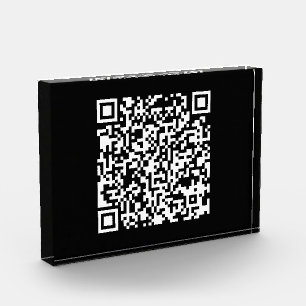 Instantly Created QR Code (by entering your URL) Photo Block