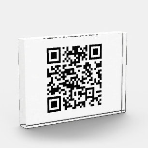 Instantly Created QR Code (by entering your URL) Photo Block