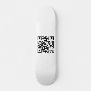 Instantly Created QR Code (by entering your URL) Skateboard