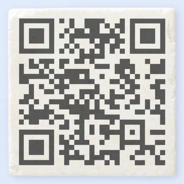 Instantly Created QR Code (by entering your URL) Stone Coaster (Creator Uploaded)