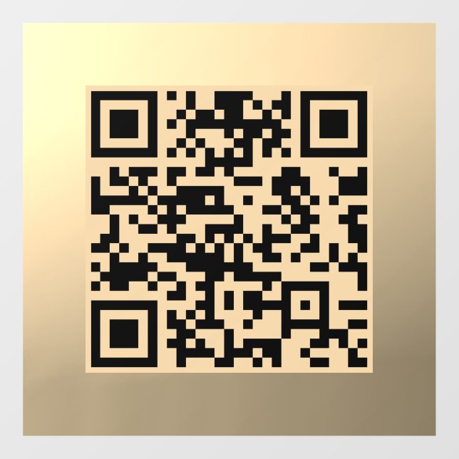 Instantly Editable QR code Template | Faux Gold (Sheet)