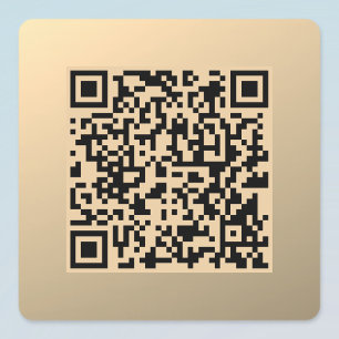 Instantly Editable QR code Template Faux Gold