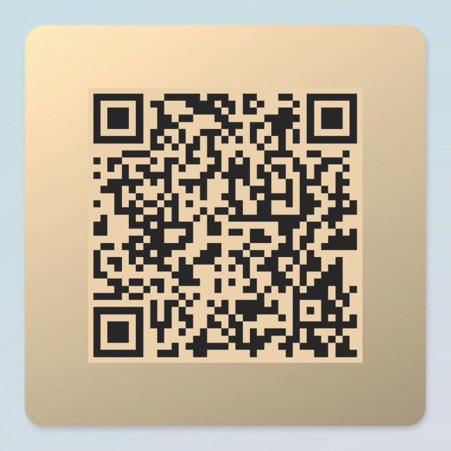 Instantly Editable QR code Template | Faux Gold (Creator Uploaded)