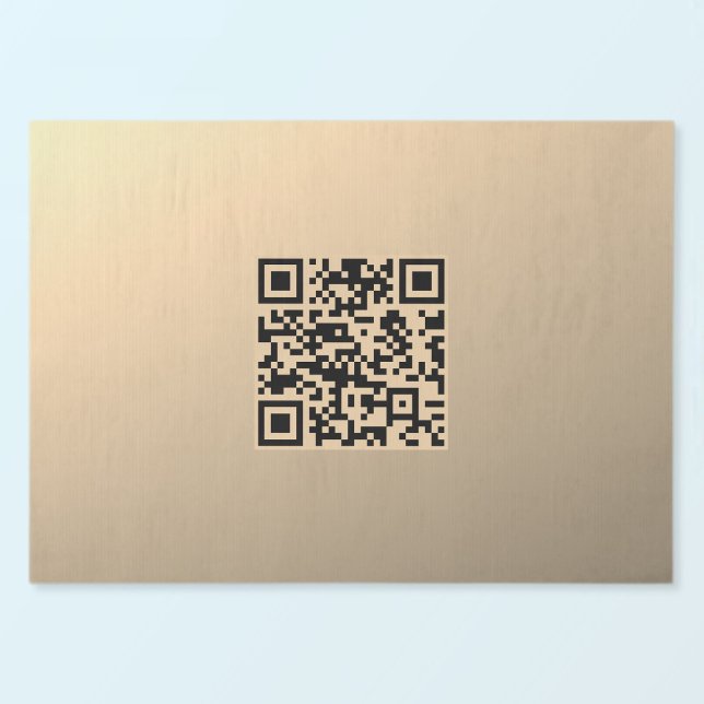 Instantly Editable QR code Template | Faux Gold Tissue Paper (Creator Uploaded)