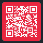 INSTANTLY GENERATE QR Code with any website Square Sticker<br><div class="desc">Instantly create a scannable QR Code.</div>