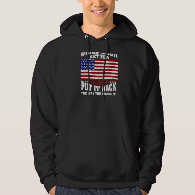Instead Of Build Back Better How About Just Put (O Hoodie (Front)