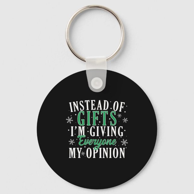 Instead Of I'm Giving Everyone My Onion Funny Xmas Key Ring (Front)