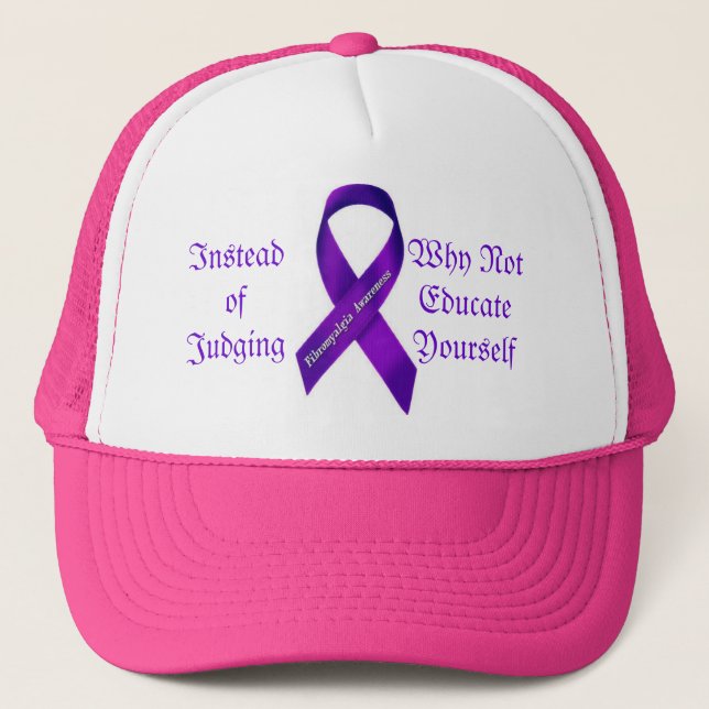 Instead of Judging, Educate Yourself Trucker Hat (Front)