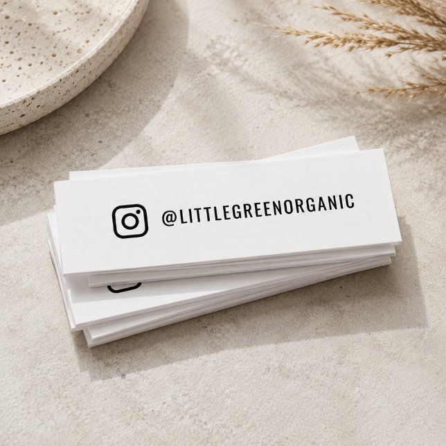 Instgram Business Cards | Custom IG Handle Card (Custom mini business cards for Instagram handles, package inserts, and brand handouts.)