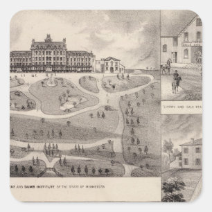 Institute of Disabilities in Minnesota Square Sticker