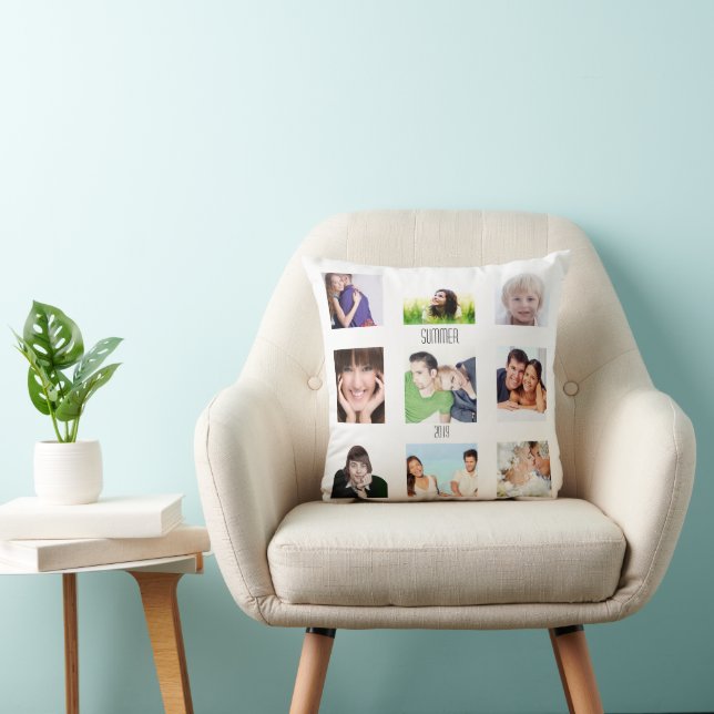 Instragram Modern Stylised Your Photos Cushion (Chair)