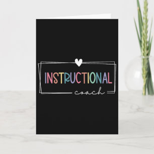 Instructional Coach School Cute Academic Specialis Card