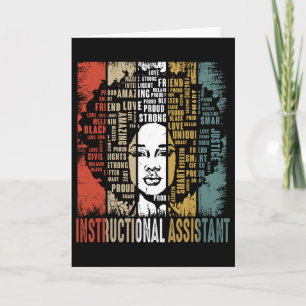 Instructional Istant Afro African Black History Mo Card