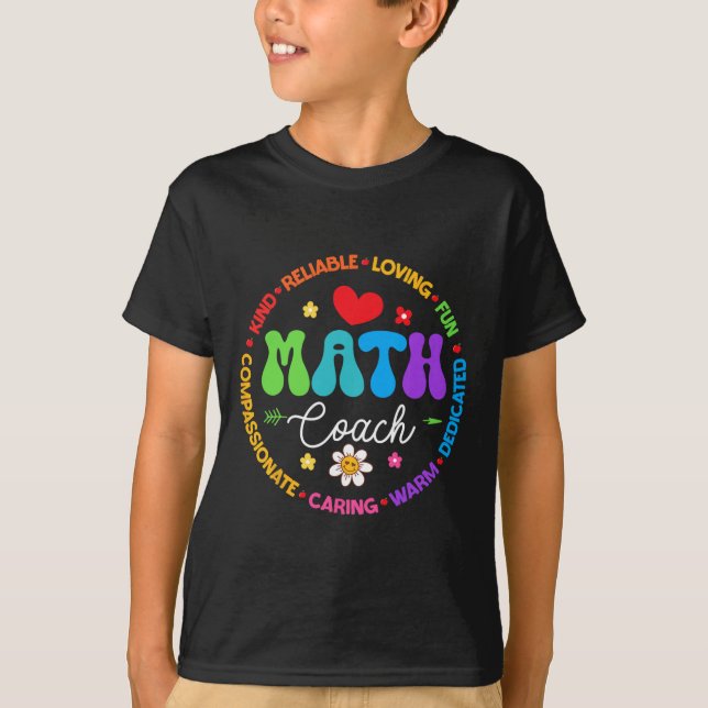 Instructional Math Coach Crew Back To School Match T-Shirt (Front)