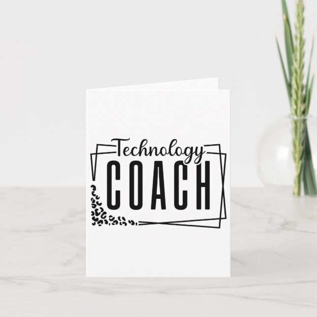 Instructional Technology Coach Cool Design For Tea Card (Front)