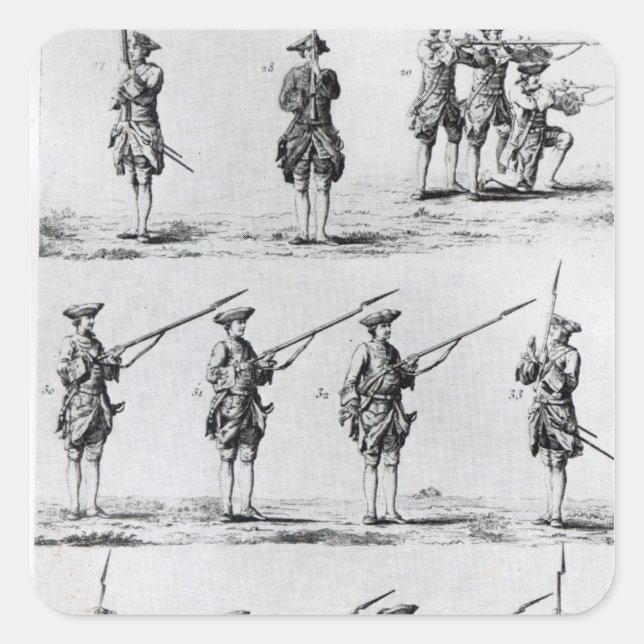 Instructions for a Bayonet Drill Square Sticker (Front)