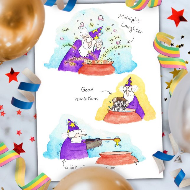 Instructions for a Happy New Year potion Holiday Card (Creator Uploaded)