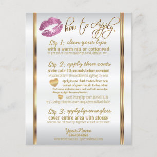 Instructions - So Pink Glitter Lip Flyer