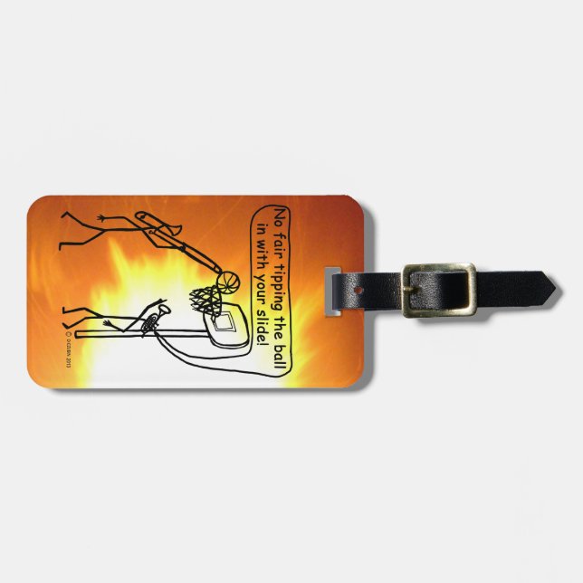 Instrument Basketball Luggage Tag (Front Horizontal)