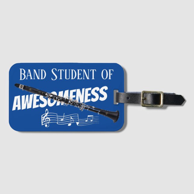 Instrument Case NAME TAG Clarinet (Front Horizontal)