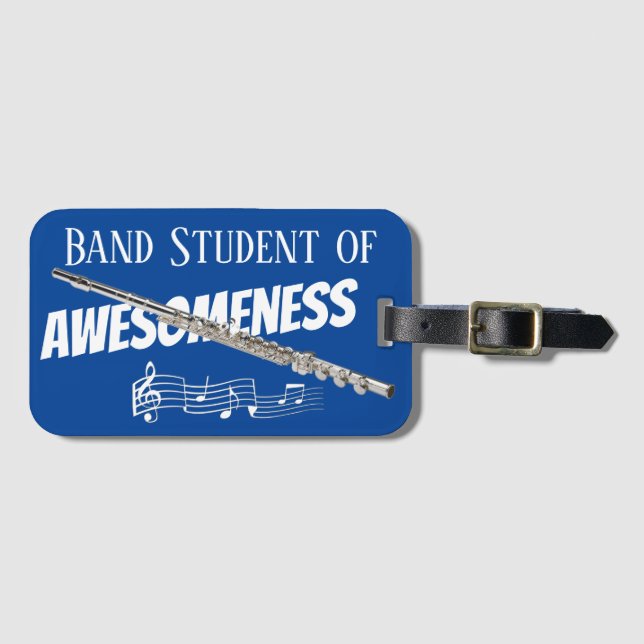 Instrument Case NAME TAG Flute (Front Horizontal)