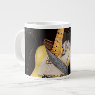Instrument - Guitar - Playing in a band Large Coffee Mug