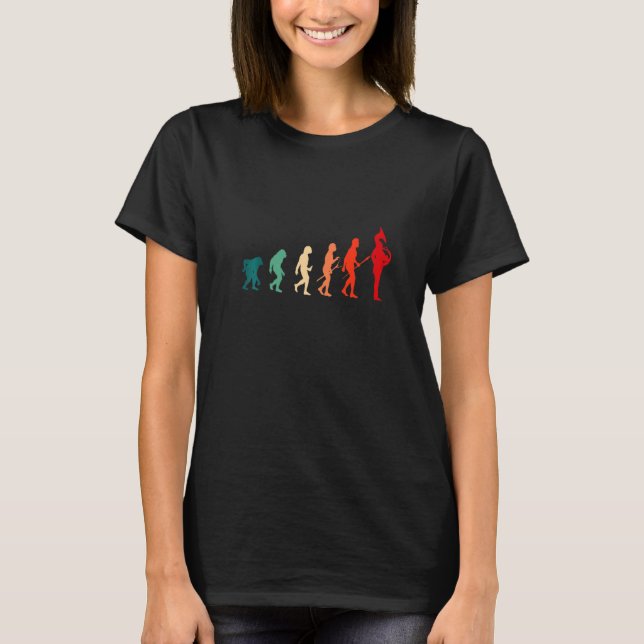 Instrument Human Evolution Musical French Horn T-Shirt (Front)