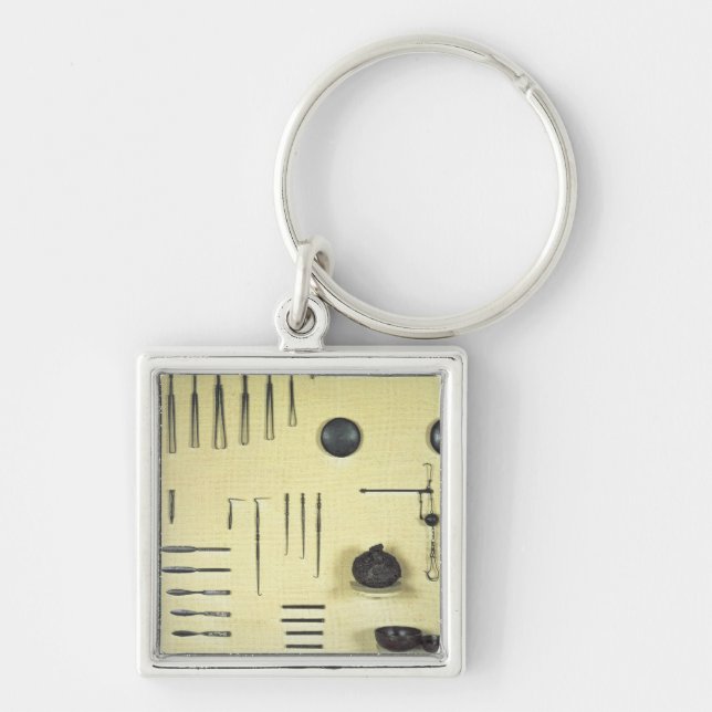 Instruments from an oculist's case, from Reims Key Ring (Front)