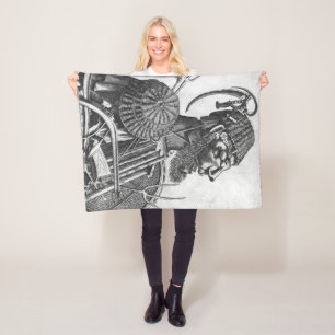 Instruments of Human Sustenance, Arcimboldo Fleece Blanket