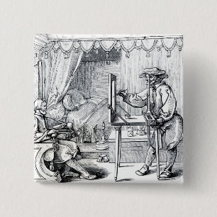 Instruments of Mathematical Precision 15 Cm Square Badge