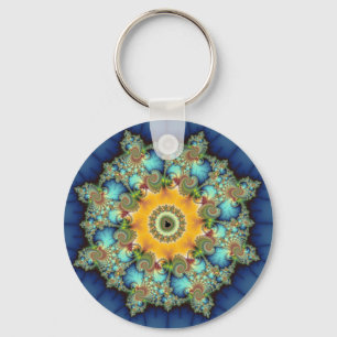 Insular - Mandelbrot Art Key Ring
