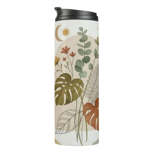 Insulated mug with a modern bohemian design  (Rotated Right)
