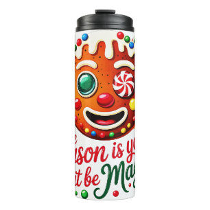 Insulated Thermal Tumbler: Magical Gingerbread Man Thermal Tumbler