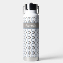 Insulated Water Bottle - Argyle 1
