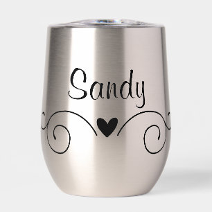 Insulated Wine Tumbler With Name
