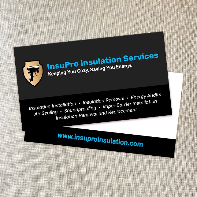  Insulation Installer Energy Efficiency Contractor Business Card (Creator Uploaded)