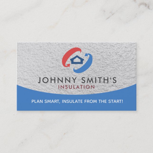 Insulation Slogans Business Cards (Front)