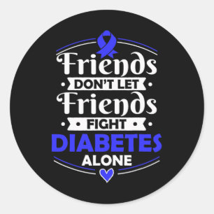 Insulin-Dependent Diabetes Survivor - T1D Awarenes Classic Round Sticker