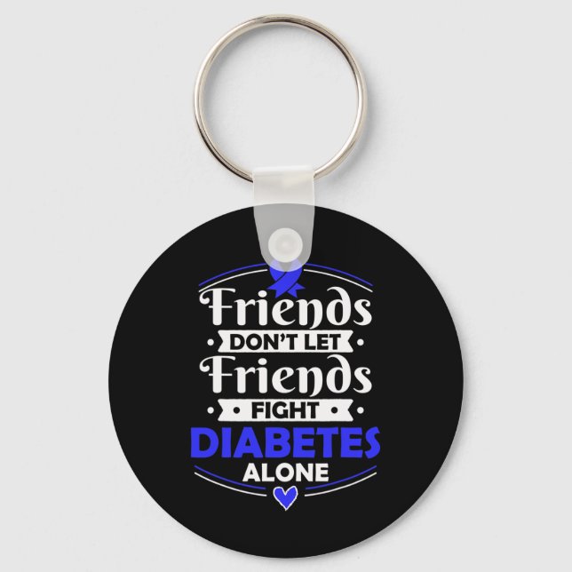 Insulin-Dependent Diabetes Survivor - T1D Awarenes Key Ring (Front)
