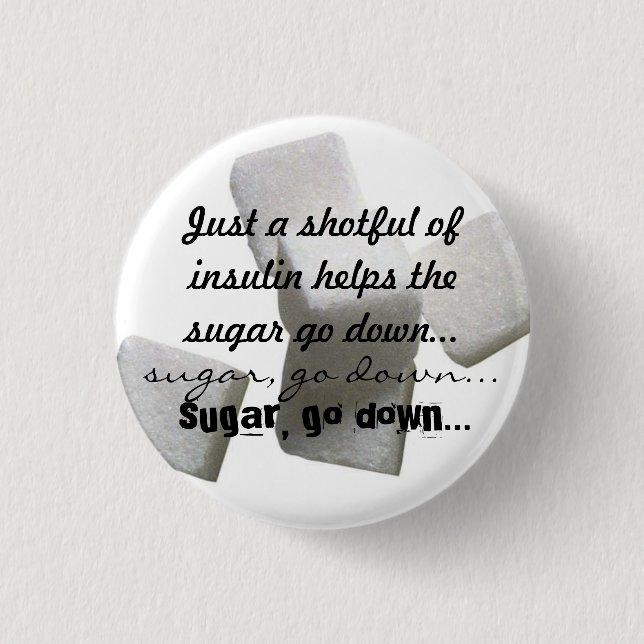 Insulin Diddy 3 Cm Round Badge (Front)