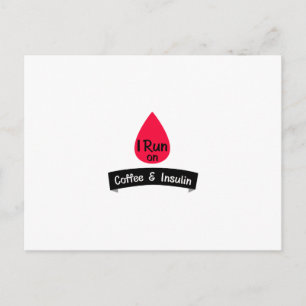 Insulin Funny Sarcastic Diabetes Gift Postcard