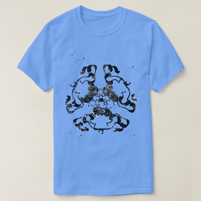 Insulin Structure 1 T-Shirt (Design Front)
