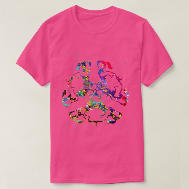 Insulin Structure 7 T-Shirt (Design Front)