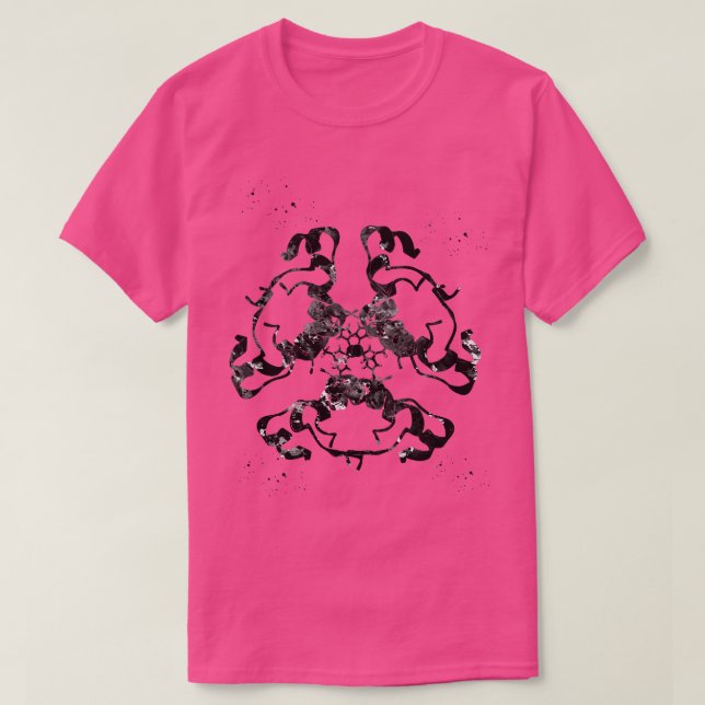Insulin Structure 9 T-Shirt (Design Front)