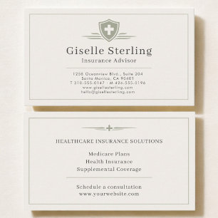 Insurance Advisor Business Card
