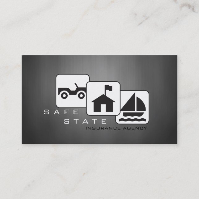 Insurance Agent, Agency Business Card (Front)