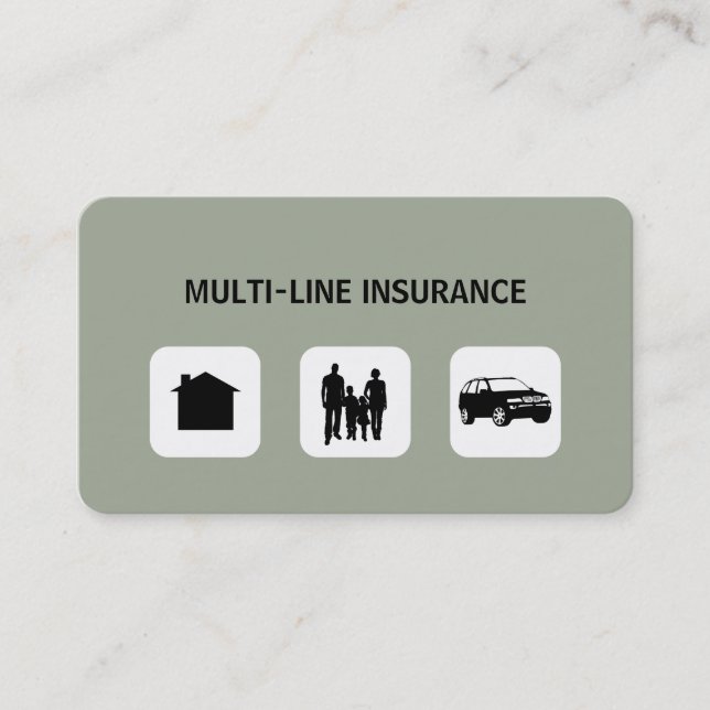 Insurance Agent Business Cards (Front)