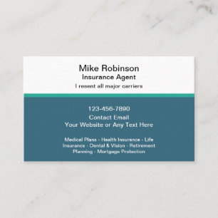 Insurance Agent Simple Business Cards