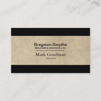 Insurance Broker Business Card - Simple Texture