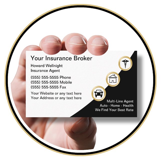 Insurance Broker Business Cards (Creator Uploaded)